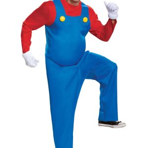 The Super Mario Brothers Men's Mario Deluxe Costume