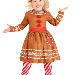 Toddler Girl's Gingerbread Costume Dress