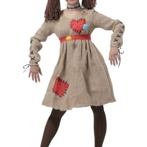 Womens Burlap Voodoo Doll Costume
