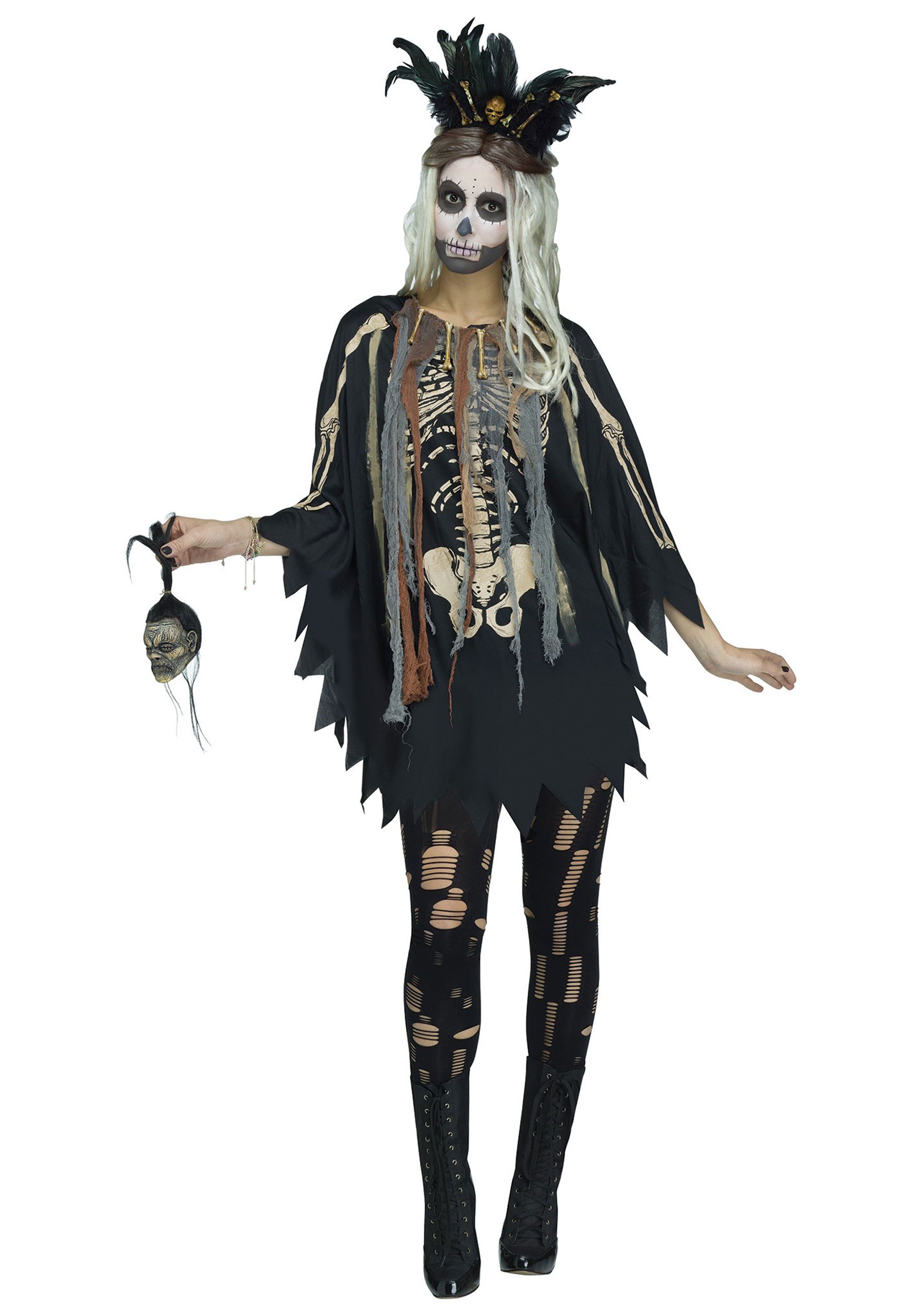 Women's Voodoo Costume Poncho