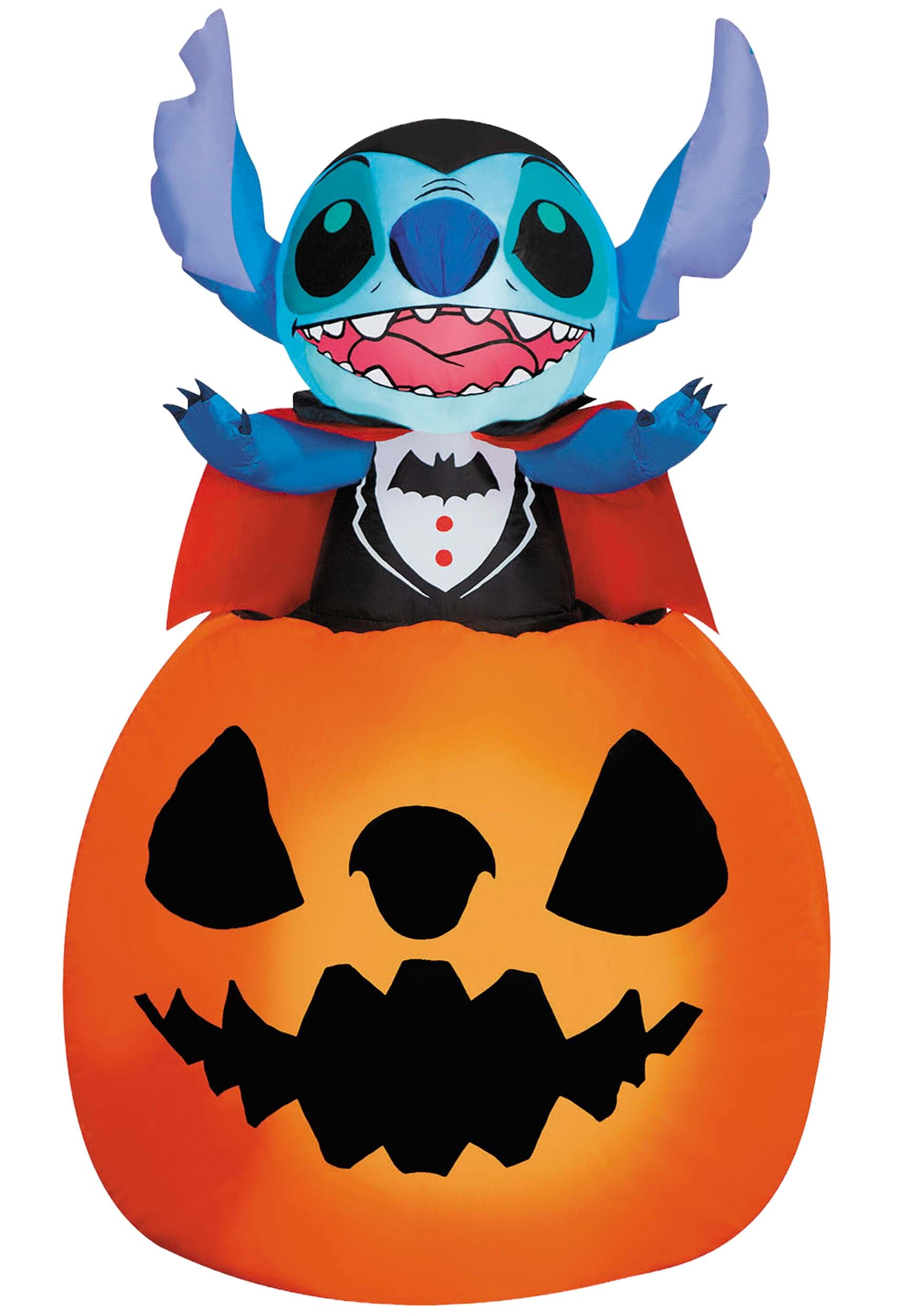 5FT Inflatable Vampire Stitch in Pumpkin Decoration