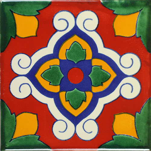 Capistrano Hand-Painted Talavera Tile