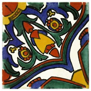 Carnaval Hand-Painted Talavera Tile