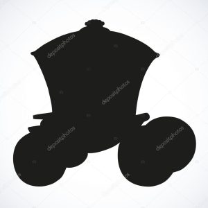 Carriage. Vector drawing