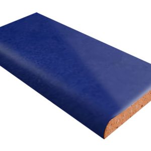 Cobalt Blue Hand-Painted Bullnose Talavera Tile