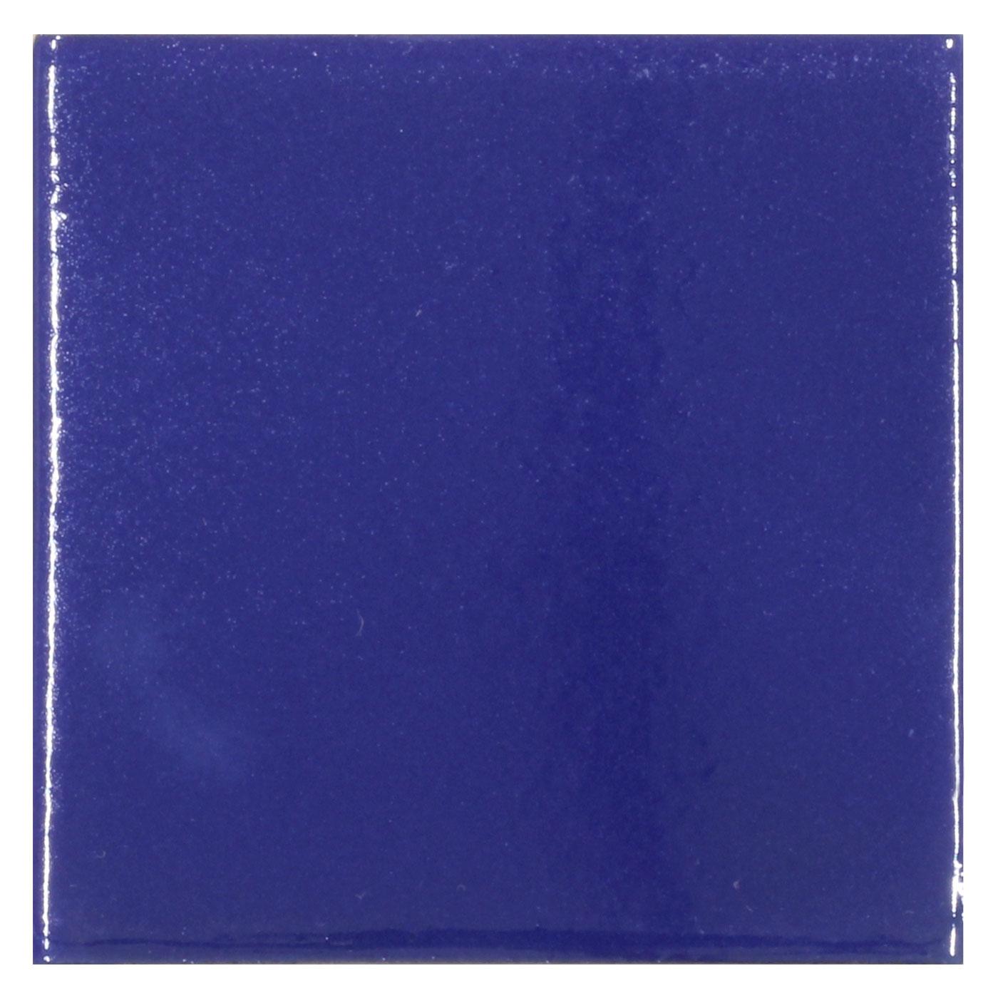 Cobalt Blue Hand-Painted Talavera Tile