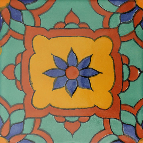 Cupula Amarilla Hand-Painted Talavera Tile