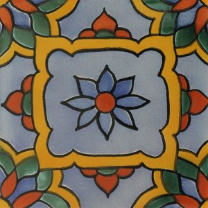 Cupula Azul Hand-Painted Talavera Tile