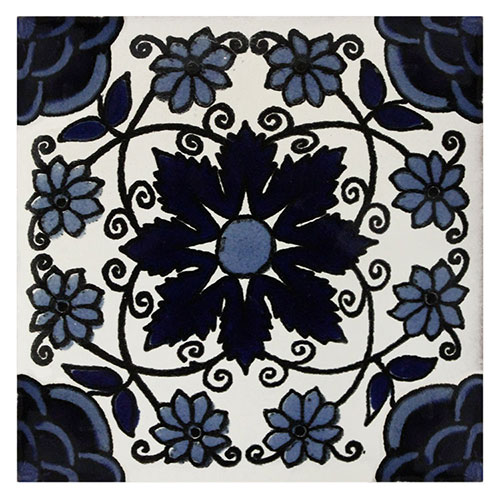 Enredadera Azul Talavera Tile - Quantity 1