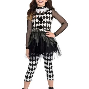 Girl's Punky Jester Costume