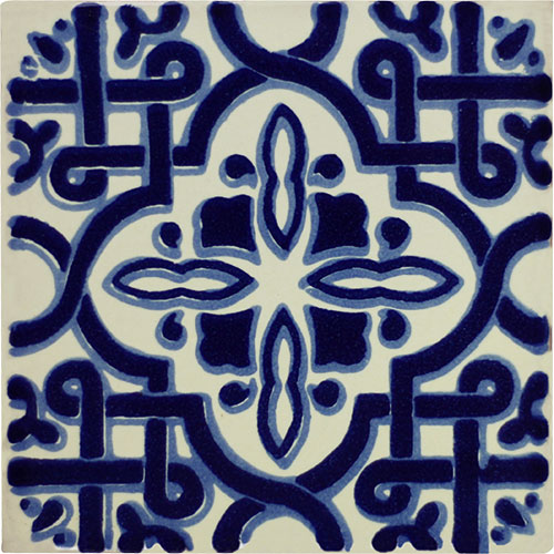 Marruecos Mini Talavera Tile - Quantity 1