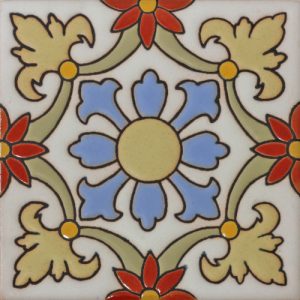 Matte Relief Finish Talavera Tile - Quantity 1