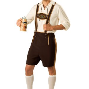 Men's Traditional German Lederhosen Costume