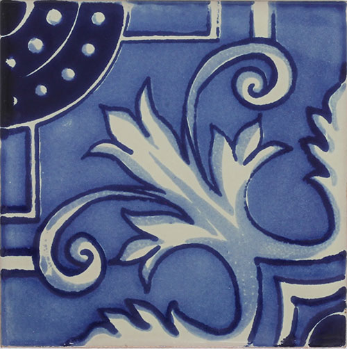 Napolitano Azul Talavera Tile - Quantity 1