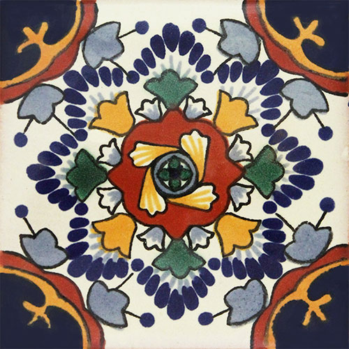 Nube Azul Hand-Painted Talavera Tile