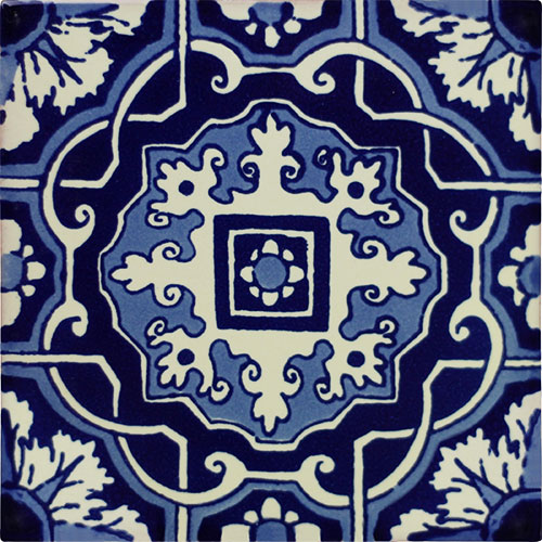 Portici Azul Talavera Tile - Quantity 1