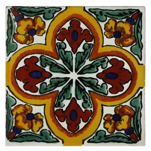 Primavera Hand-Painted Talavera Tile