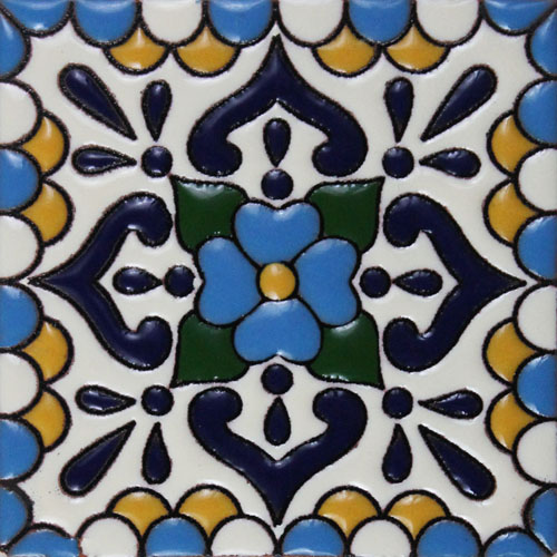 Relief Finish Talavera Tile - Quantity 1
