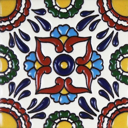 Relief Finish Talavera Tile - Quantity 1