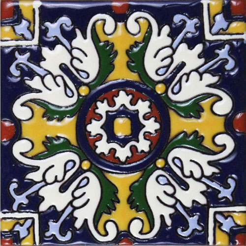 Relief Finish Talavera Tile - Quantity 1