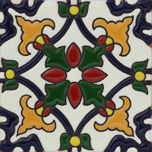 Relief Finish Talavera Tile - Quantity 1
