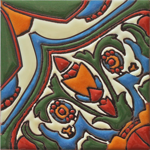 Relief Finish Talavera Tile - Quantity 1