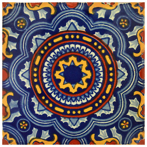 Royal Completo Hand-Painted Talavera Tile