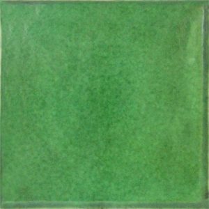 Washed Green Hand-Painted Talavera Tile