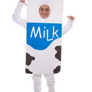 White Milk Carton Kid's Costume