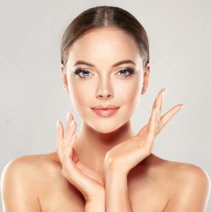 Woman with Clean Fresh Skin