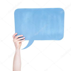 empty speech bubble
