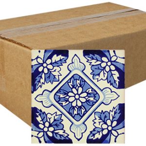 Cholula Azul Talavera Tile - Box of 40