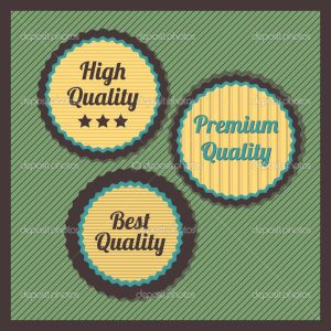 Collection of Premium Quality Labels with retro vintage styled design