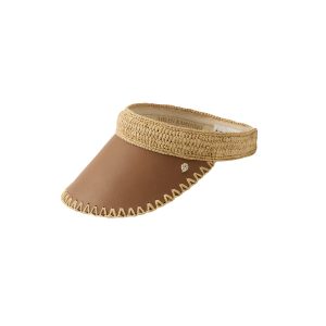 Deja Raffia Crochet Visor