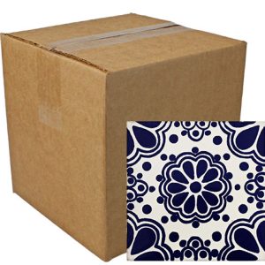 Lace Azul Talavera Tile - Pack of 9