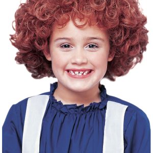 Little Red Orphan Costume Wig for Girls