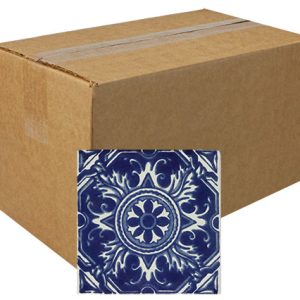 Medalla Azul Talavera Tile - Box of 90
