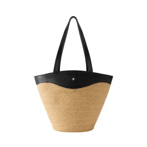 Nadee Raffia Braid Tote
