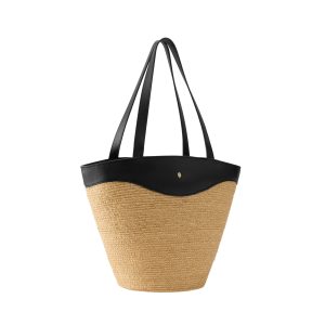 Nadee Raffia Braid Tote