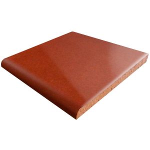 Red Terra Cotta Hand-Painted Bullnose Talavera Tile