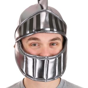Silver Knight Soft Costume Helmet