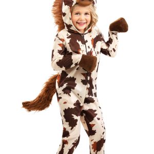 Toddler Deluxe Brown Spotted Horse Costume