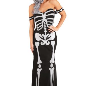 Women's High Fashion Skeleton Costume