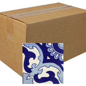 ﻿Napolitano Azul Talavera Tile - Box of 90