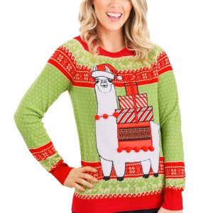 Adult Christmas Llama Ugly Sweater