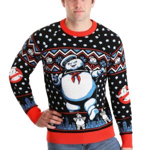 Adult Ghostbusters Stay Puft Marshmallow Man Sweater