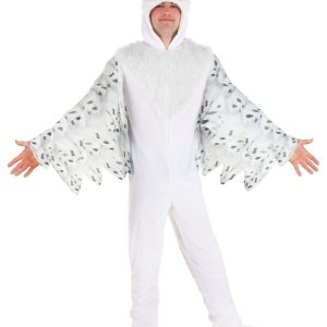 Adult Plush White Owl Costume