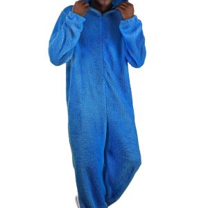 Adult Sesame Street Grover Jumpsuit Costume