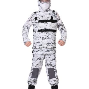 Boy's Winter Camo Soldier Costume