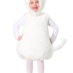 Bubble Body White Kitty Toddler Costume